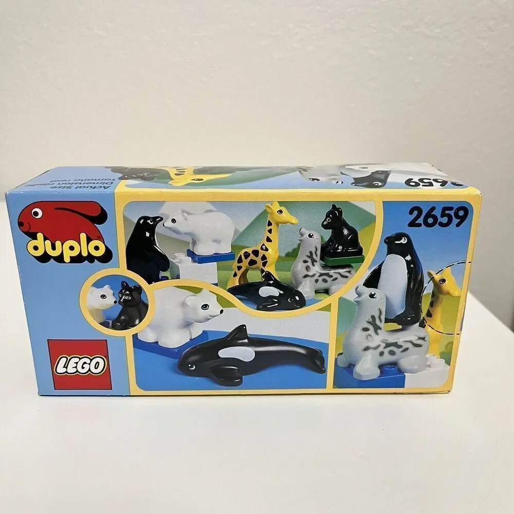 Vintage LEGO Duplo 2659 Baby Animals New NIB Sealed 1996 Penguin Orca Seal Bear